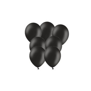 100 Globos pastel color NEGRO
