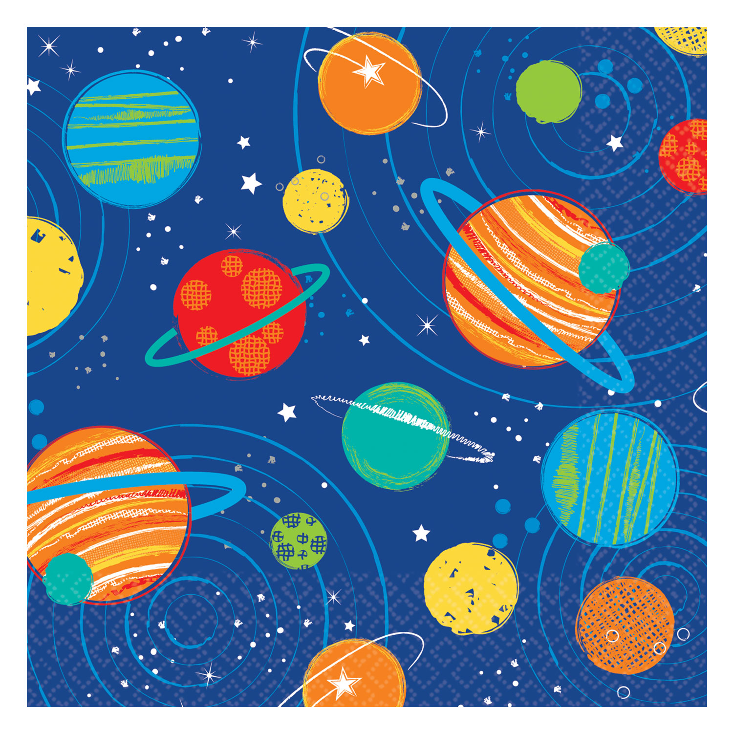 Servilletas BLAST OFF BDAY astronauta de 25X25 cm