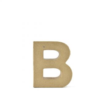 Letra B de 10 cm de cartón