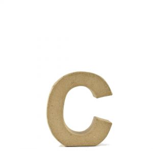 Letra C de 10 cm de cartón