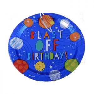 Platos MET BLAST OFF astronauta (8 platos)