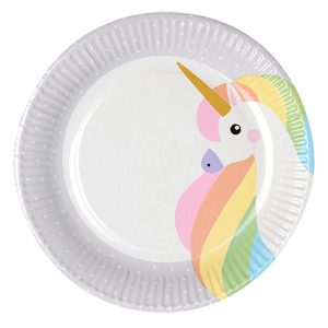 Platos cartón UNICORNIO (10 platos)