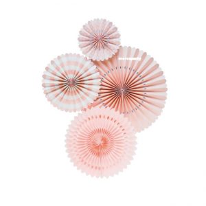 Abanicos de papel BASIC BLUSH FAN