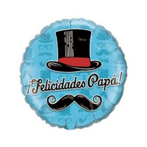 Globo microfoil "FELICIDADES PAPÃ" de 18"