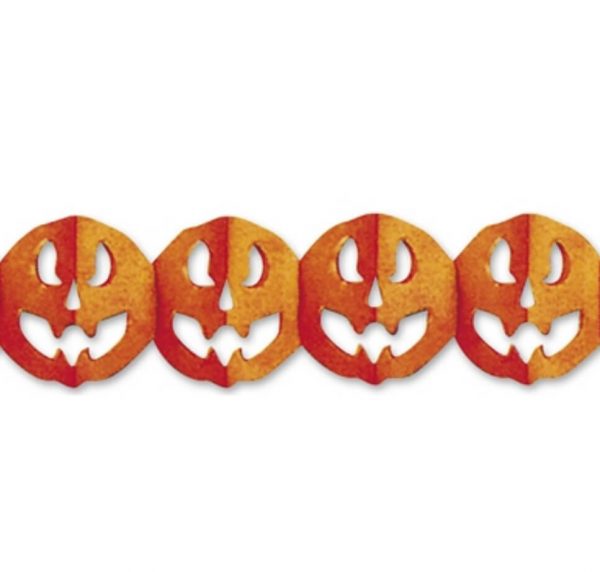 Guirnalda papel Calabaza del terror - Imagen 4