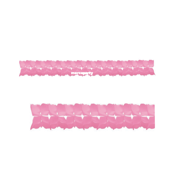 Guirnalda papel color ROSA 4 mts 1 - Guirnalda papel color ROSA 4 mts