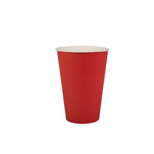 Vasos de cartón color ROJO (8 vasos)