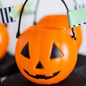 Mini Cestitas Calabazas 6cm 12uds