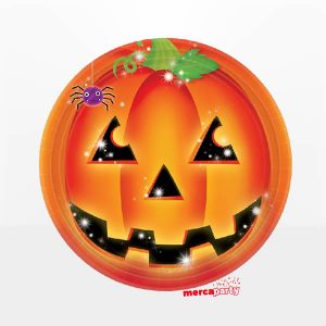 Platos de papel PERFECT PUMPKIN (8 platos)