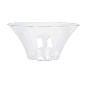 Bol acampanado para caramelos de plástico transparente 17cm