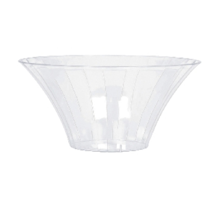 Bol acampanado para caramelos de plástico transparente 17cm 1 - Bol acampanado para caramelos de plástico transparente 17cm