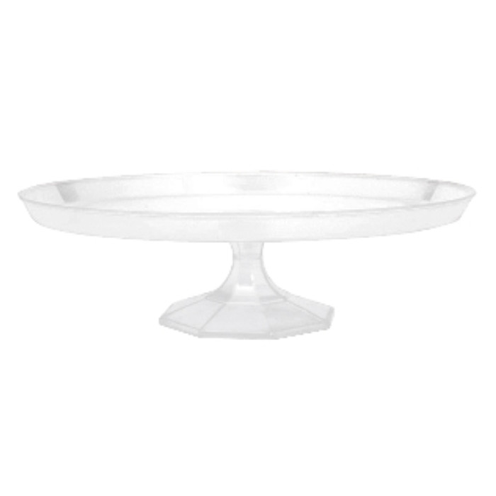 Soporte para postre de plástico transparente de 25cm 3 - Soporte para postre de plástico transparente de 25cm - Imagen 3