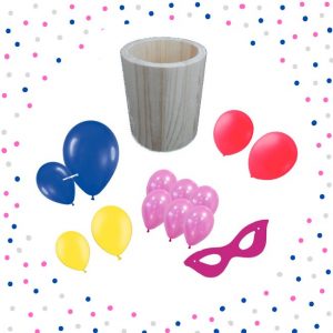 Kit antifaz damita y globos