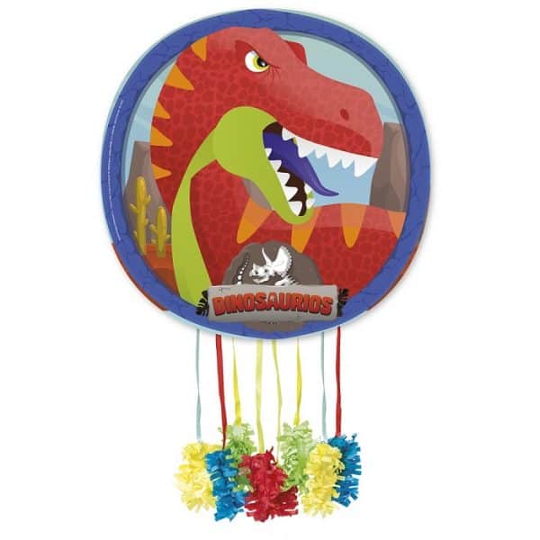 Piñata de cartón Dinosaurio Velociraptor