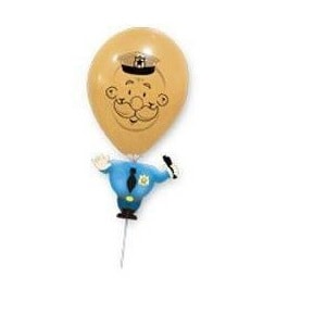 Globos marioneta Policía