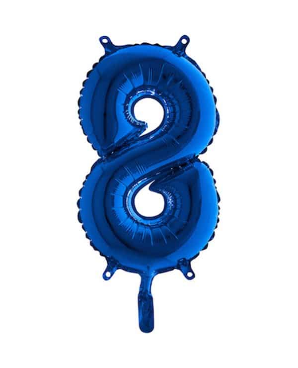 Globo nº 8 color azul turquesa de 80cm 1 - Globo nº 8 color azul turquesa de 80cm