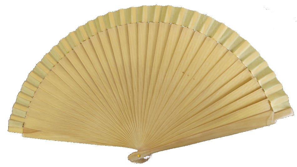 Abanico de madera para decorar de 23cm 1 - Abanico de madera para decorar de 23cm