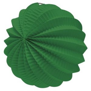 Farol esférico de papel color Verde de 22cm