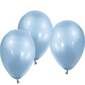 Globo metalizado color AZUL claro por unidades